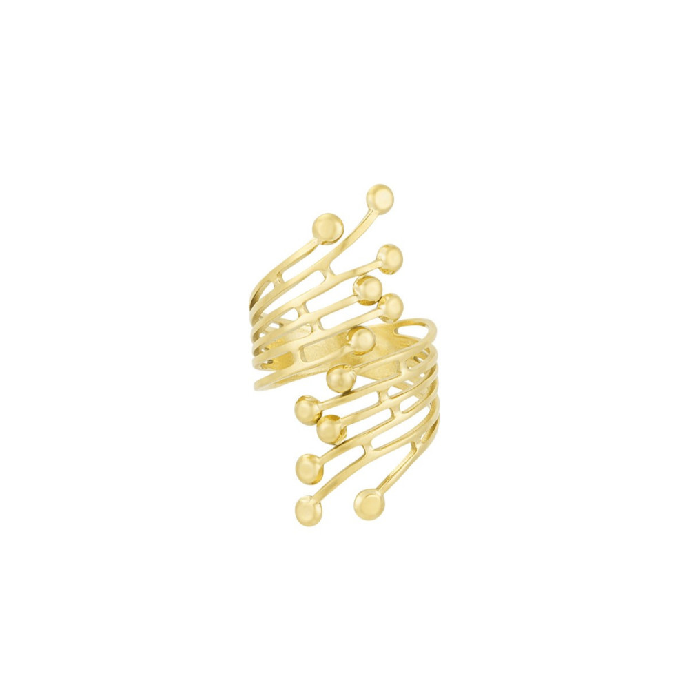 La bague Dot Delightest une pièce forte, légère à porter et qui transforme un simple geste en art. Elle attire l’œil sans forcer